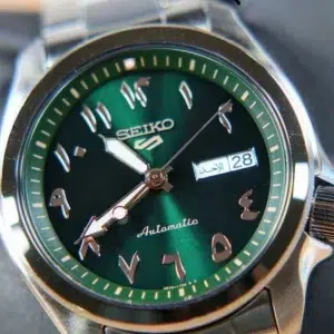 Seiko Arabic Dial Green : L’élégance du vert et des chiffres arabes